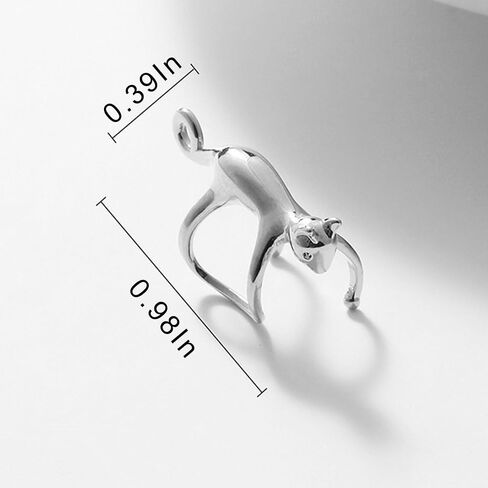 Cute Cat Ear Cuff Earring for Women Cat Ear Climber Crawler Earring Non Pierced Ears Hypoallergenic Earrings for Cat Lover Funny Jewelry for Women in Kuwait