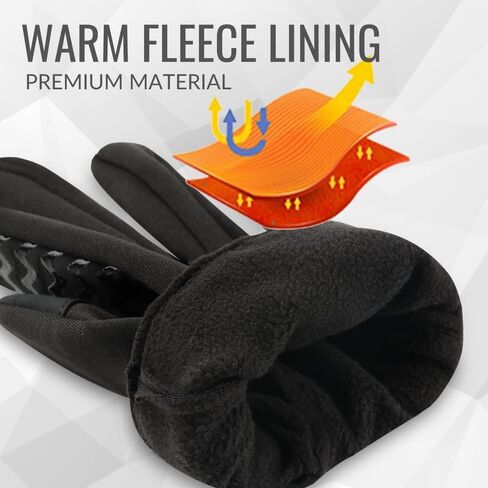 Ski Glove Liner, Snowboarding Polar Fleece Winter Gloves, Multiple Uses, Touchscreen in Saudi Arabia