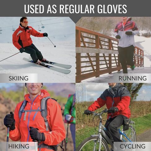 Ski Glove Liner, Snowboarding Polar Fleece Winter Gloves, Multiple Uses, Touchscreen in Saudi Arabia