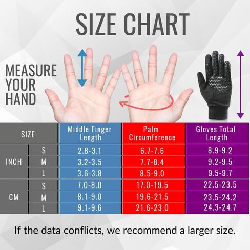 Ski Glove Liner, Snowboarding Polar Fleece Winter Gloves, Multiple Uses, Touchscreen in Saudi Arabia