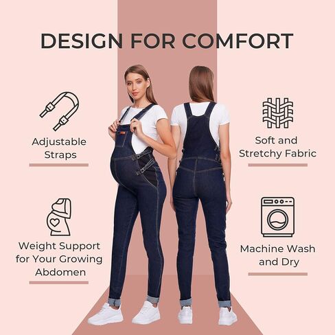 JOHNNY'S MAMA - Comfortable Maternity Overalls for Pregnant Women, Stylish Pregnancy Overalls for Women in Saudi Arabia