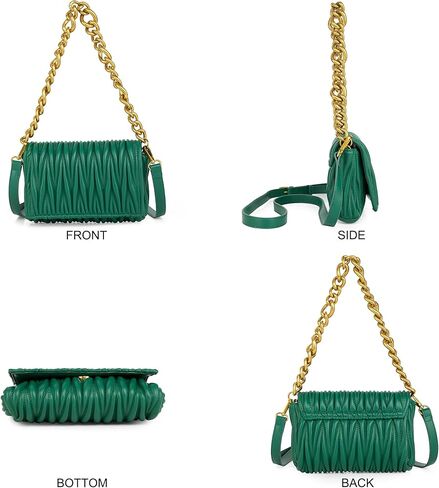 Montana West Quilted Handbags for Women Crossbody Bags Trendy Small Purses and Top Handle Handbags in Kuwait