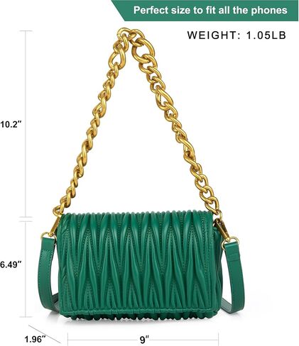 Montana West Quilted Handbags for Women Crossbody Bags Trendy Small Purses and Top Handle Handbags in Kuwait