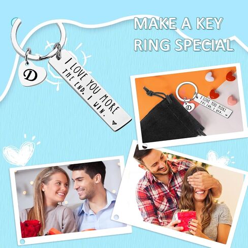 PLwelth I Love You Keychain for Couples Husband Wife Funny Keyring Gifts for Her Him Valentine's Day Birthday Christmas in Saudi Arabia