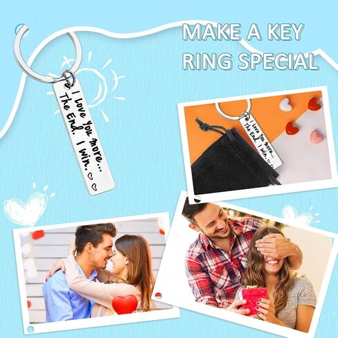 PLwelth I Love You Keychain for Couples Husband Wife Funny Keyring Gifts for Her Him Valentine's Day Birthday Christmas in Saudi Arabia