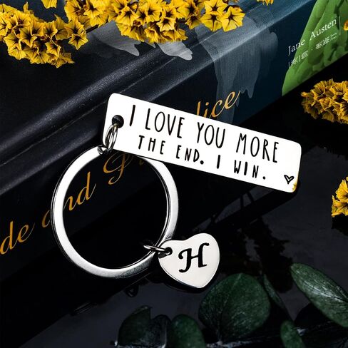 PLwelth I Love You Keychain for Couples Husband Wife Funny Keyring Gifts for Her Him Valentine's Day Birthday Christmas in Saudi Arabia