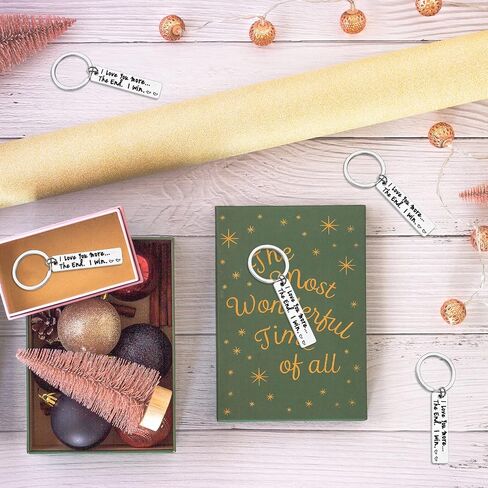 PLwelth I Love You Keychain for Couples Husband Wife Funny Keyring Gifts for Her Him Valentine's Day Birthday Christmas in Saudi Arabia