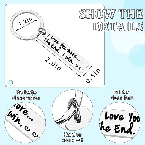 PLwelth I Love You Keychain for Couples Husband Wife Funny Keyring Gifts for Her Him Valentine's Day Birthday Christmas in Saudi Arabia