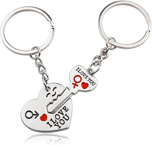 هدية مطابقة للزوجين لصديقها وصديقتها وصديقتها وصديقتها في عيد الحب، هدية مثالية له، أفضل سلسلة مفاتيح للقطط in Kuwait