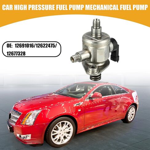 High Pressure Fuel Pump No.12691016/12622475/12677328 - Car Fuel Tank Mechanical Fuel Pump - for Buick Enclave Avenir Metal Silver Tone - 1 Pcs in Saudi Arabia