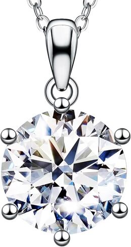 هدايا للزوجة أمها ابنة صديقة مويسانيتي قلادة للزوجة 1ct-4ct مجوهرات للنساء عيد ميلاد الزفاف الذكرى السنوية الخطوبة عيد الميلاد عيد الحب هدايا عيد الأم in Kuwait