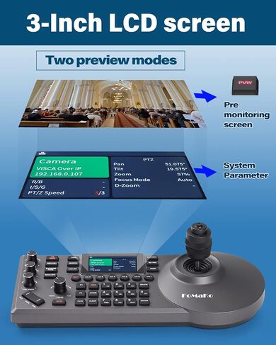 FoMaKo PTZ Camera 30x Optical Zoom HDMI AI Auto Tracking PoE 3G-SDI IP Live Streaming HDMI PTZ Camera for Church Worship Education Events vMix OBS Wirecast (FMK30SDI Pro Black) in Kuwait