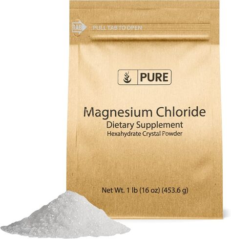 Pure Original Ingredients Magnesium Chloride (1 lb), Eco-Friendly Packaging, Crystal Powder, Magnesium Supplement in Kuwait