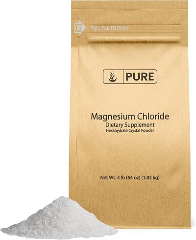 Pure Original Ingredients Magnesium Chloride (1 lb), Eco-Friendly Packaging, Crystal Powder, Magnesium Supplement in Kuwait