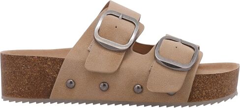 MIA Women's Qianna-St Sandal, Round Toe, Cork Platform, Comfortable Sandal in Saudi Arabia