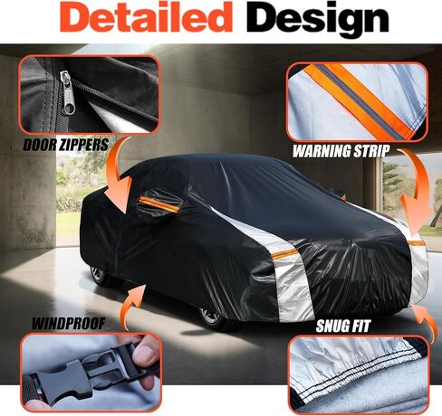 Car Cover for Toyota Camry All-Weather Outdoor Waterproof Rain Snow UV Sun Protector Full Exterior Weatherproof,Indoor Car Cover. in Saudi Arabia
