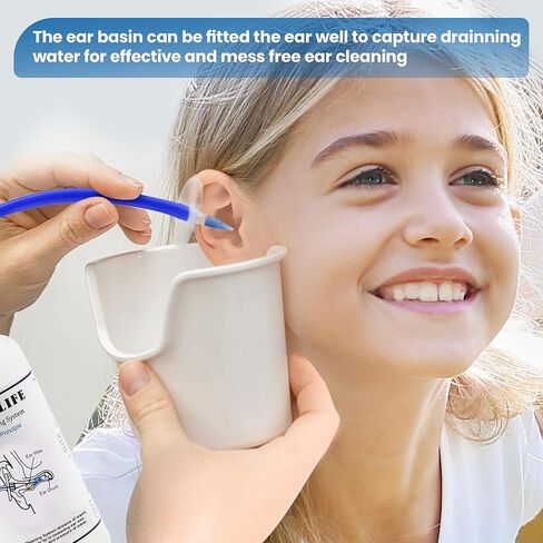 BOCOOLIFE Ear Wax Removal, Ear Wax Cleaner, Ear Cleaning Kit Ear Flush Ear Irrigation Flushing System Washer Safe Ear Lavage, 10 Ear Disposable Tips, Effective Washing Ear Built Up Wax with Ear Basin in Saudi Arabia