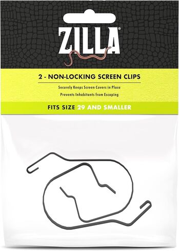 مشابك غير قابلة للقفل لشاشة الهواء النقي من زيلا للزواحف، عبوتان، صغيرة in Kuwait