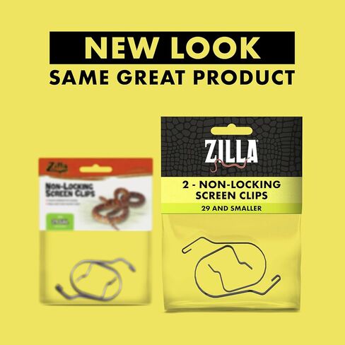 مشابك غير قابلة للقفل لشاشة الهواء النقي من زيلا للزواحف، عبوتان، صغيرة in Kuwait