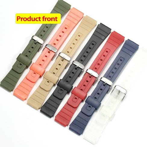 F-91W Replacement Resin Strap Compatible with Casio F-91W Mens Womens Strap Watch Accessories in Saudi Arabia