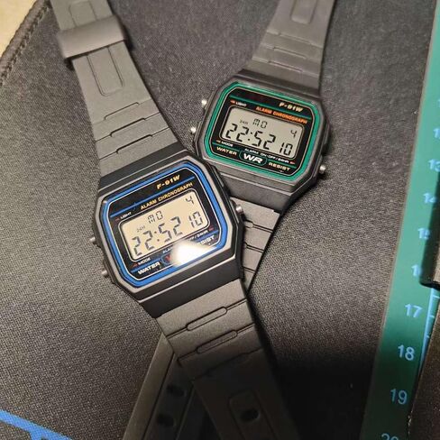 F-91W Replacement Resin Strap Compatible with Casio F-91W Mens Womens Strap Watch Accessories in Saudi Arabia
