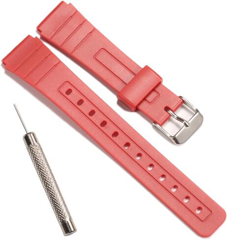 F-91W Replacement Resin Strap Compatible with Casio F-91W Mens Womens Strap Watch Accessories in Saudi Arabia