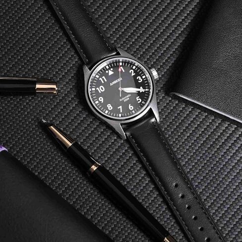 Anbeer Retro Watch Band Quick Release, Crazy Horse Leather Watch Straps for Men and Women, Band Width - 18mm 20mm 22mm 16mm 19mm 24mm in Kuwait