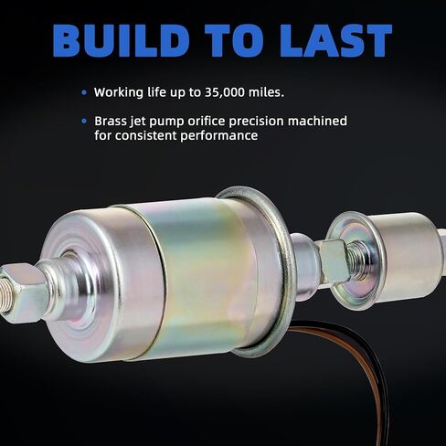 Electric Inline Fuel Pump Low Pressure for Carburetor Universal 5-9 psi 12 volt w/Filter Clamps Kit E8012S P60430 in Saudi Arabia