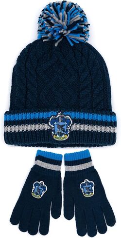 Harry Potter Hat and Gloves Set Adults | Mens Womens Gryffindor Ravenclaw OR Slytherin Hufflepuff House Options in Saudi Arabia