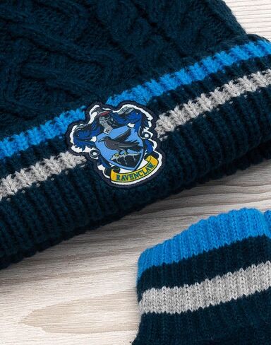 Harry Potter Hat and Gloves Set Adults | Mens Womens Gryffindor Ravenclaw OR Slytherin Hufflepuff House Options in Saudi Arabia