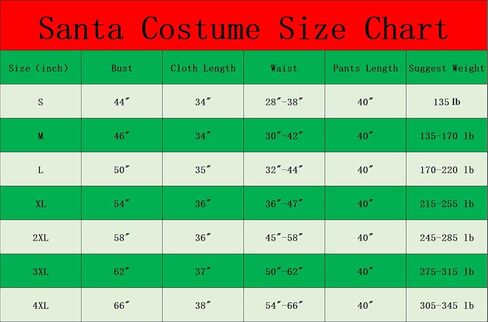 زي Ruimeier Santa Clacus للرجال البالغين 10 قطع بدلة سانتا الفاخرة لعيد الميلاد in Kuwait