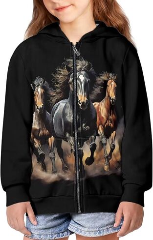 Jackets for Kids Girls 6-16 Zip Up Hoodie Casual Long Sleeve Lightweight Hooded Sweatshirt with Pockets in Saudi Arabia
