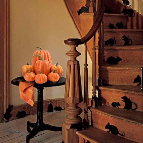 7PCS Thanksgiving Artificial Pumpkin Decoration Various Sizes Pumpkin Decorations, Realistic Foam Yellow Pumpkin for Fall Harvest Party, Halloween Thanksgiving Decoration in Saudi Arabia