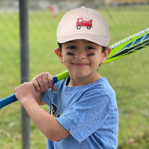 Embroidered Monster Truck Baseball Caps Toddler Boys Girls Funny Cotton Hat Adjustable Dad Summer Sun Hat 3-8 Years in Saudi Arabia