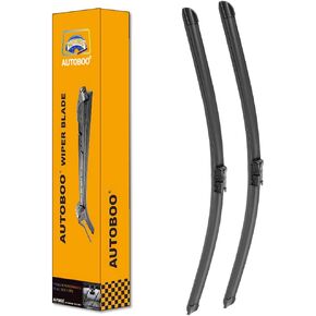 OEM Quality Windshield Wiper Blades Replacement for Volvo C30 S40 V50 V60 S80 C70 V70 XC70 FORD MONDEO MK4 Original Equipment Replacement Wipers - 26"/20" (Set of 2) without heating function