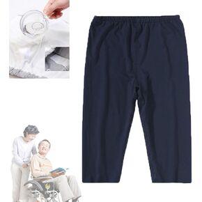 TPU Incontinence Care Trousers,Washable Elastic Adjustable Patient Care Trousers,Patient Diaper Pants Ideal for Bedridden Patients, Elderly, Mobility Impaired, Women on Periods(Blue,XXL)