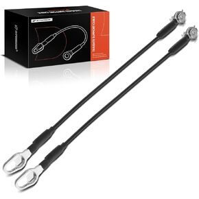A-Premium Tailgate Support Cable Compatible with Ford F-150 F150 1997-2009, F-150 Heritage 2004, Explorer Sport Trac 2001-2005/2007-2010, 18.6 Inch, Rear Tailgate Driver and Passenger Side, 2-PC Set