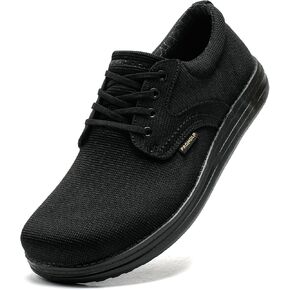 PROMOLA Wide Toe Box Shoes for Men Casual Dress Shoes Wide Width Non Slip Walking Shoes with Arch Support