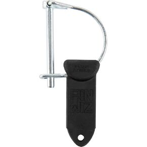 Trailer Hitch Pins and Clips, Heavy-Duty Trailer Hitch Clips, Hitch Pins, Linchpin, D Pin, Square Pin & Locking Pin with Rubber Grip to Save Your Knuckles, 2" D Pin, 1/4" Diameter