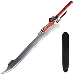 Sword Valley Red Queen - with Hanging Board - A Large Sword That is 127 Cm/50 Inches Long - Hand Forged with Exquisite Details - Cosplay Props Western Style Sword - Suitable for Collection
