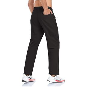 Rapoo Men's Lightweight Pants with Zipper Pockets Quick Dry Workout Athletic Travel Pants