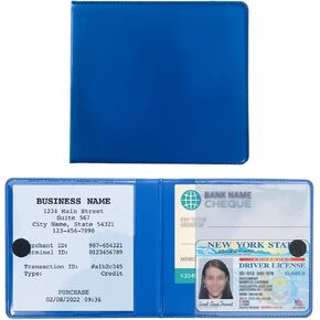 Car Registration and Insurance Holder, 10.55" × 4.8" Auto Card Document Glove Box Organizer, Vehicle Glove Box Organizer for Documents, Cards and License, Car Accessories (Black)