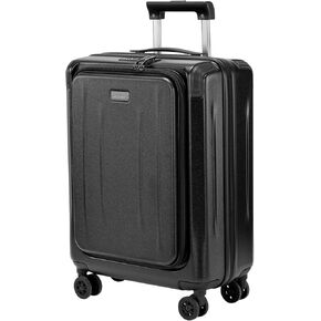 Premium Carry On Luggage, 29 Inch Top Opening Aluminum Frame Airline Approved ABS+PC Hard Shell Suitcases with Silent Wheels, TSA Lock, Front Pocket and Wet-dry Separated Six-piece set