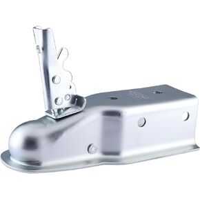 NovelBee Straight Tongue Trailer Coupler for 3-Inch Channel and 2-Inch Hitch Ball,Straight Coupler 5,000 lbs Capacity