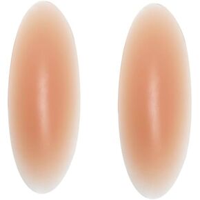 Body Shaper Silicone Calf and Hip Pads, Set of 2, Adhesive Backing Orange