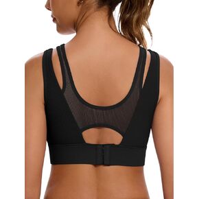 Decorus Sports Bras for Women Workout: High Impact Padded Sports Bra - Womens Tank Tops Bra for Yoga Gym Fitness Runing