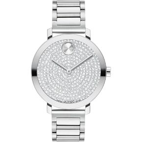 Movado Bold Evolution 2.0 Women's Watch - Swiss Quartz Movement, Stainless Steel Link Bracelet - 3 ATM Water Resistance - Luxury Fashion Timepiece for Her - 34mm