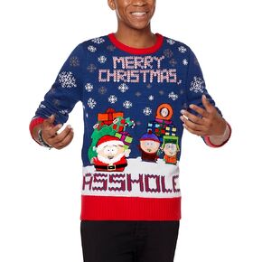Spencer's Light-Up Merry Christmas South Park Ugly Christmas Sweater | Light-Up Christmas Sweater