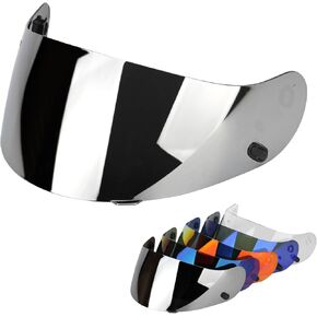 RIDLOG Motorcycle Helmet Visor for FS-15 IS-16 FG-15 AC-12 Assault/Rapid/Stream, Motorcycle Helmet Outer Face Shield Fit for CL-15, CL-16,CL-17,CL-SP,CS-R1,CS-R2,CS-R3,FS-10 (Silver)