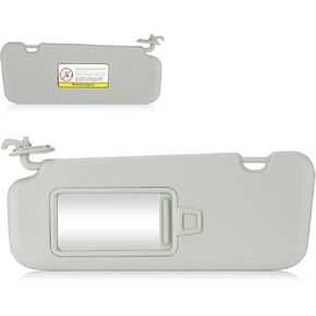 Sun Visor for 2016-2019 Hyundai Elantra, Left Driver Side Grey Sunvisor Replace 85210-F0100TTX